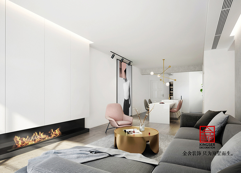 鑫界王府180現代極簡風格裝修效果圖
