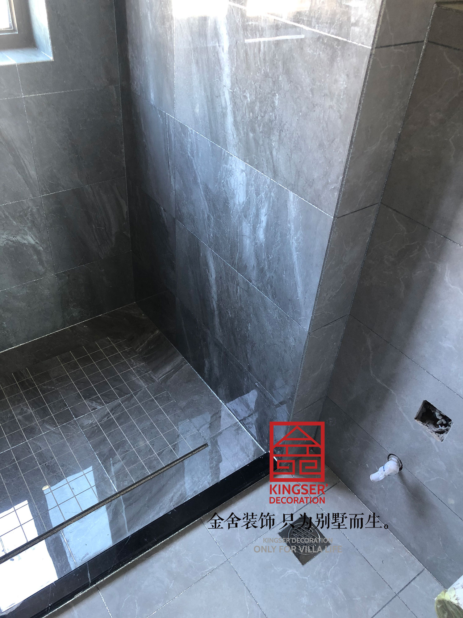 中冶德賢公館143平輕奢風格裝修施工現(xiàn)場