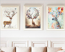 客廳三聯畫怎么掛最好?