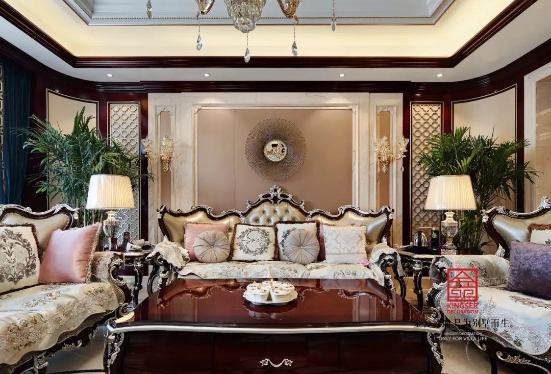 新源燕府550平米新古典風格裝修實景
