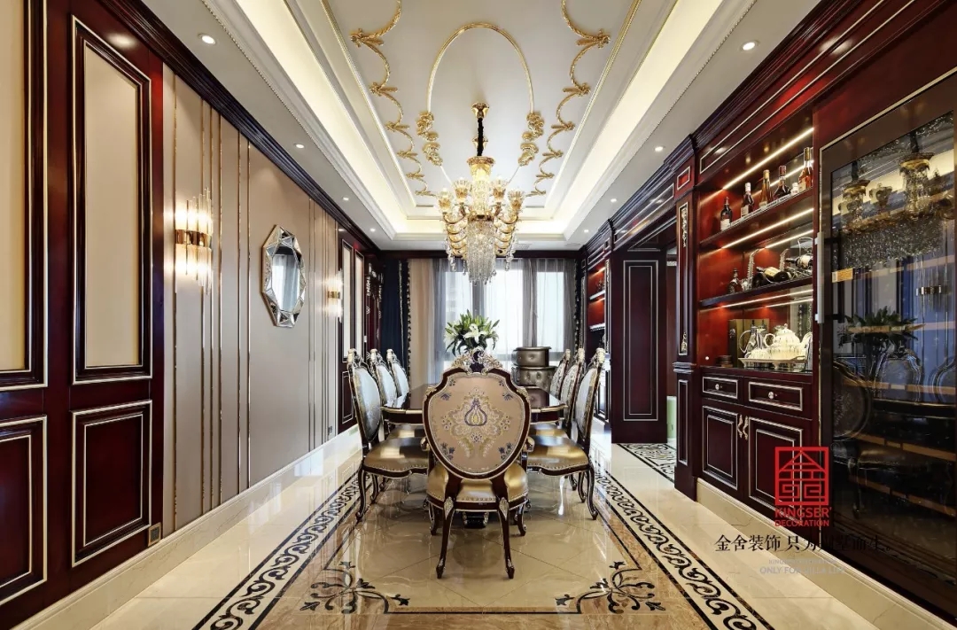 新源燕府550平米新古典風格裝修實景