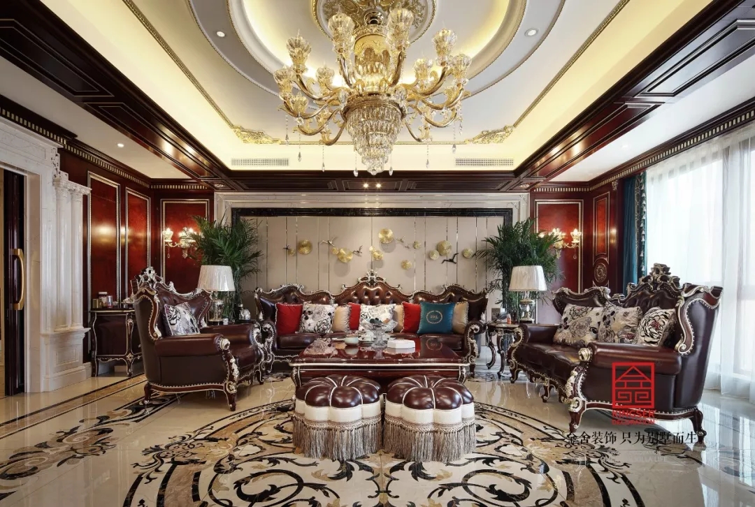 新源燕府550平米新古典風格裝修實景
