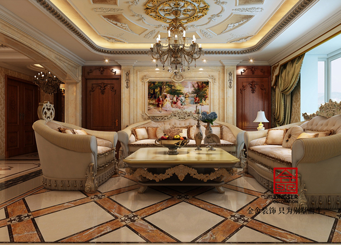 新源燕府286平米法式風格裝修效果圖