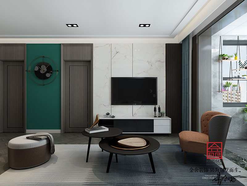 東南智匯城90平米現代簡約裝修效果圖