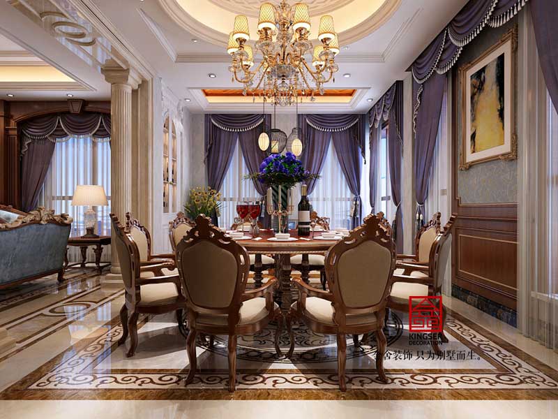 碧桂園別墅318平米歐式風格裝修效果圖