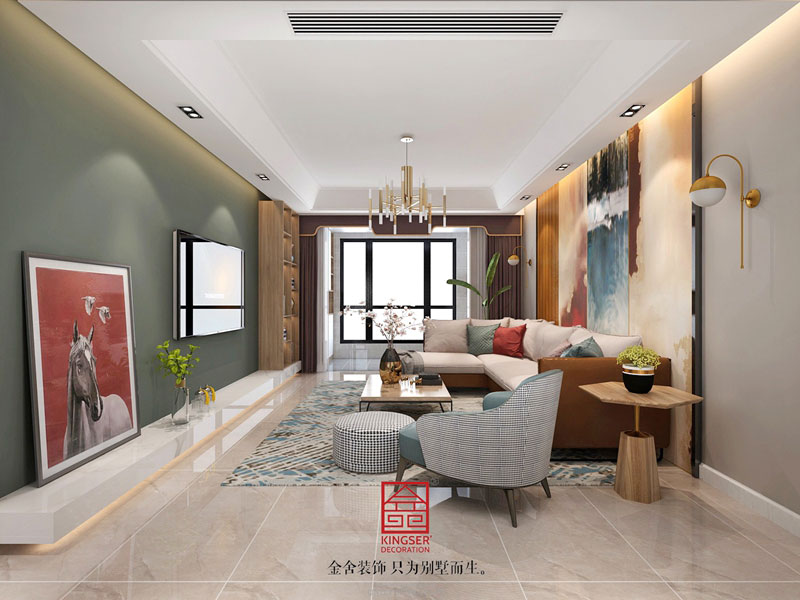 新源燕府276平現代極簡裝修效果圖