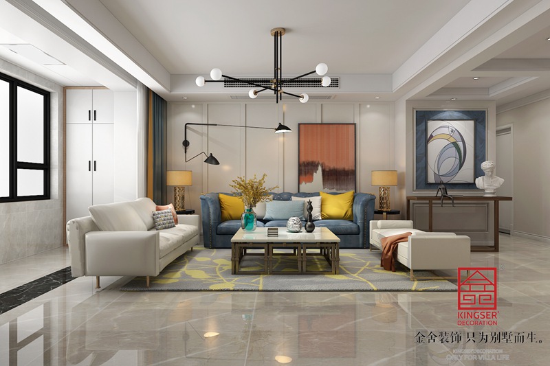 天山國賓壹號149平米北歐風格裝修效果圖