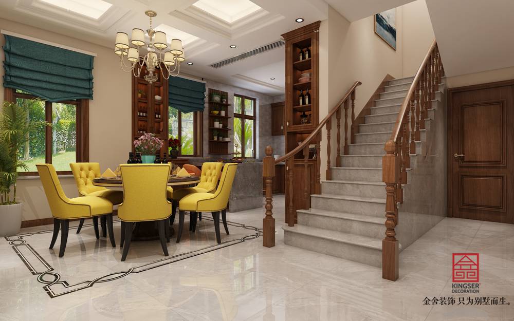 碧桂園260平美式風格裝修案例