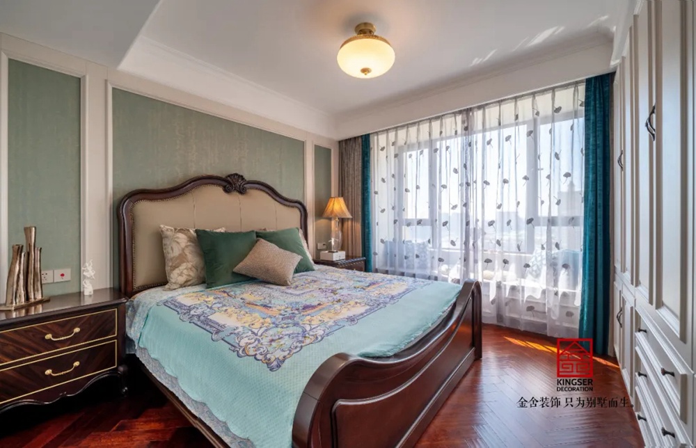 天山國賓壹號145平米簡約美式裝修實(shí)景