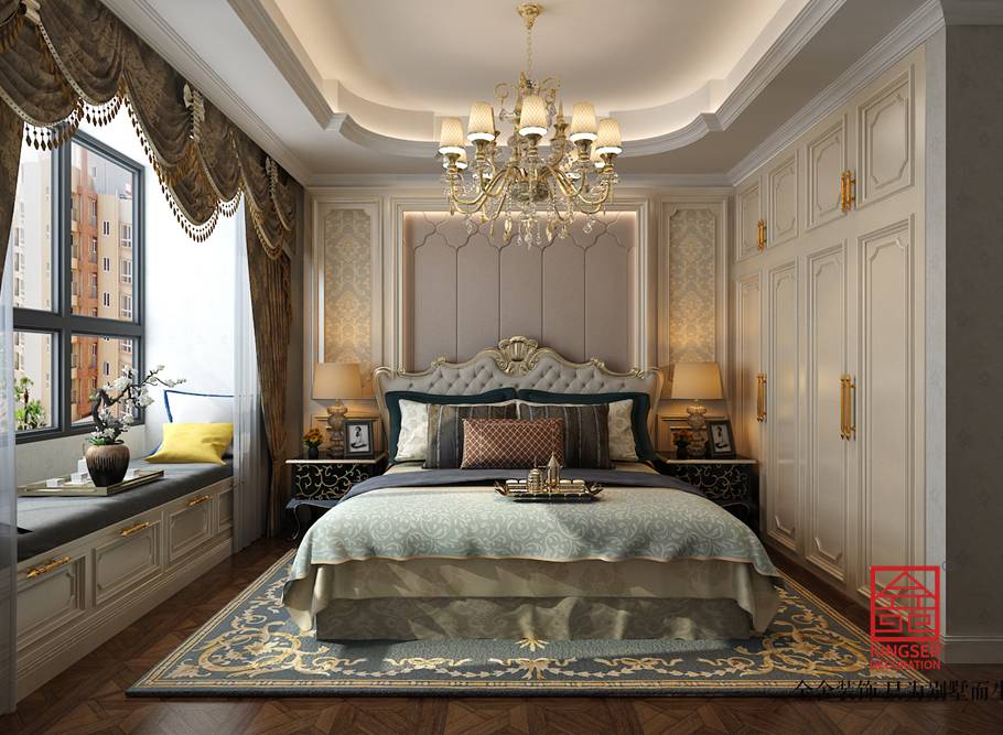 天山國賓壹號139平米歐式風格裝修案例