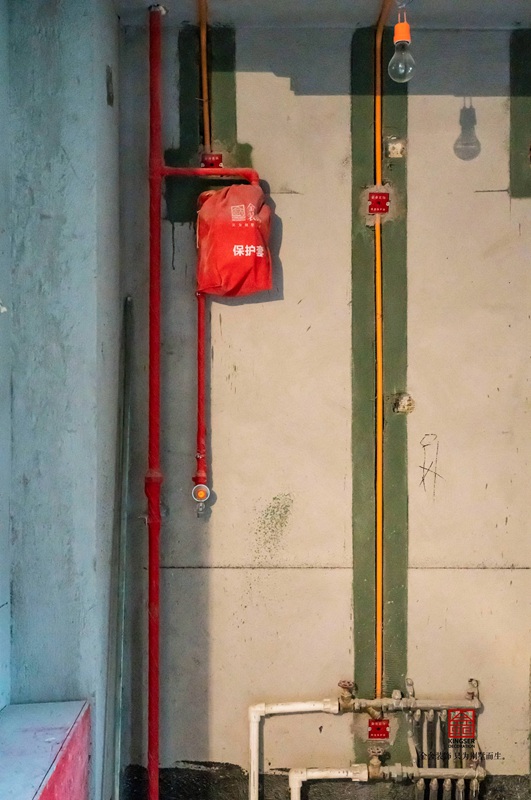 瀚林甲第160㎡裝修木工施工現場