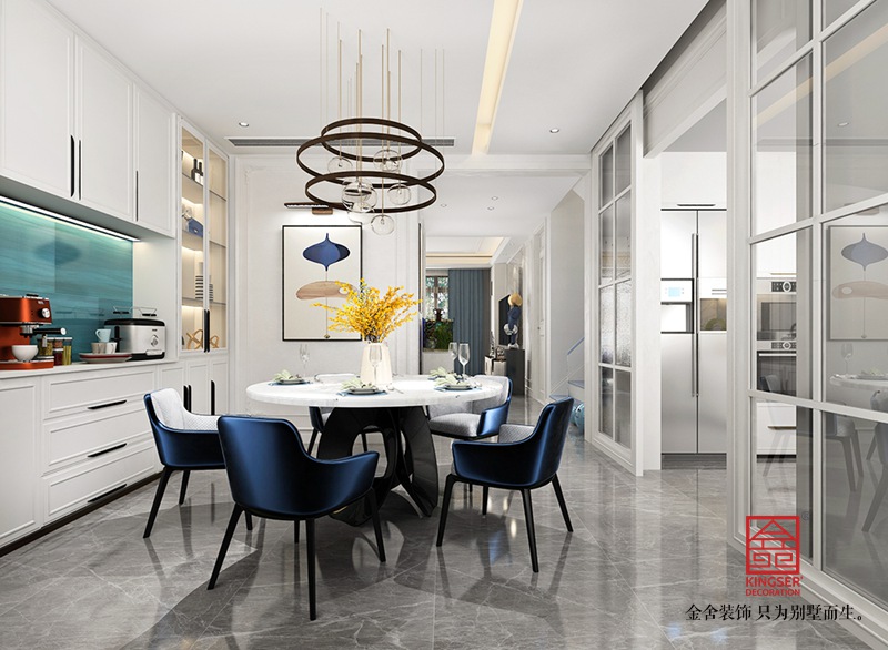 大者別墅200平米裝修-現代法式-餐廳