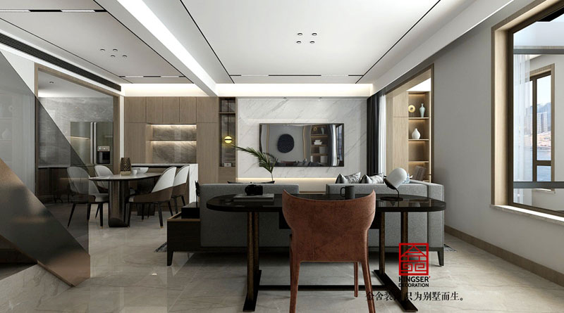 中央云著169平米現代風格裝修效果圖