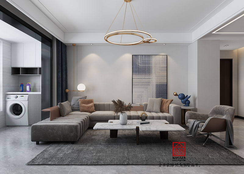 麗景藍灣代簡約風(fēng)格效果圖-客廳