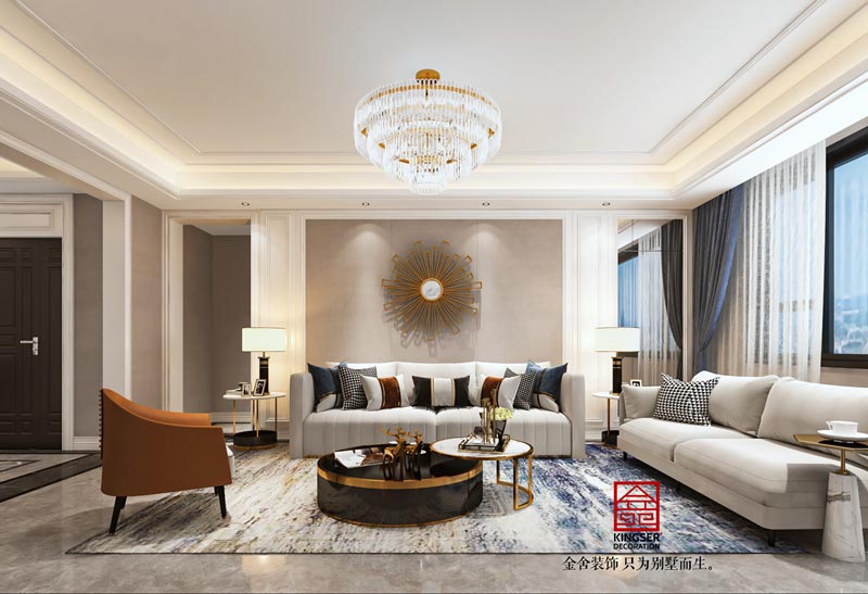 國赫天著155㎡現代輕奢風格裝修效果圖