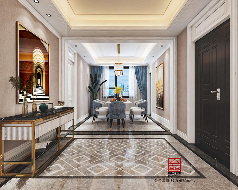 國赫天著現代輕奢風格裝修效果圖-玄關