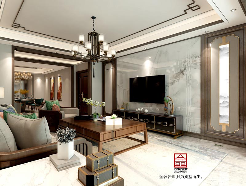 融創中心180平中式風格裝修