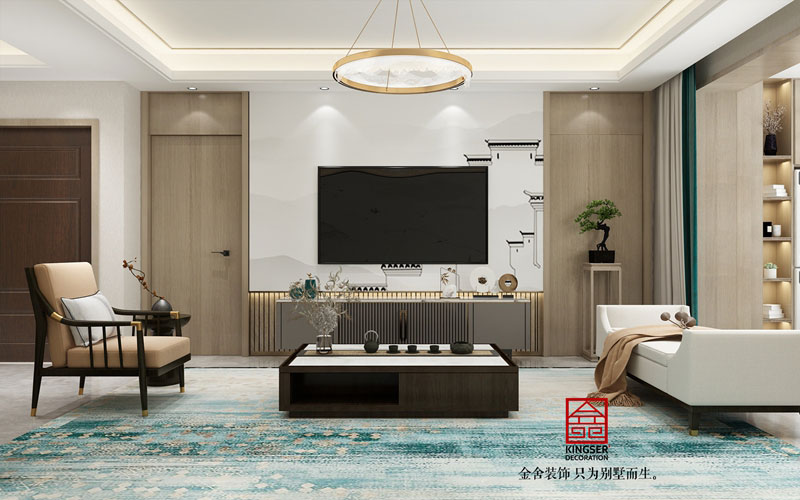 融創中心180平米新東方風格裝修效果圖