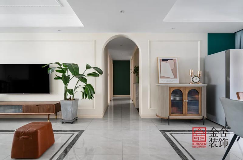 盛邦大都會北歐復(fù)古風(fēng)格裝修實景圖-玄關(guān)