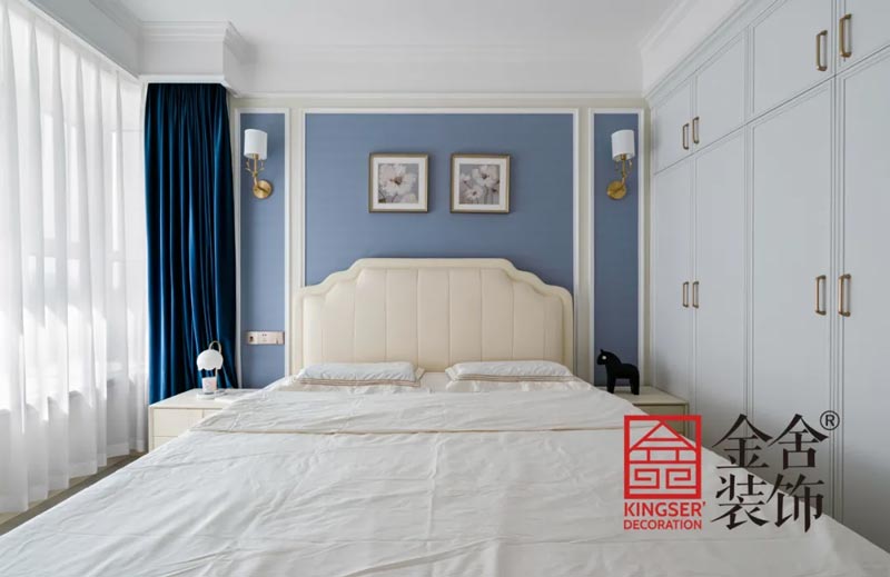 盛邦大都會北歐復(fù)古風(fēng)格裝修實景圖-臥室