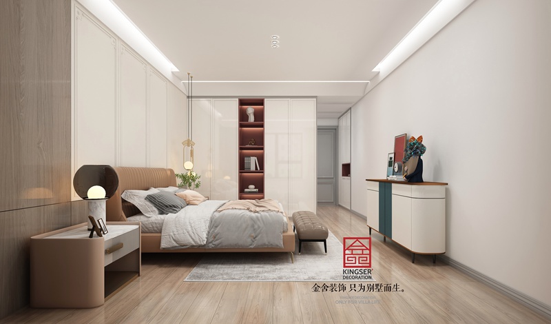 德賢華府現代輕法風格裝修圖片--臥室