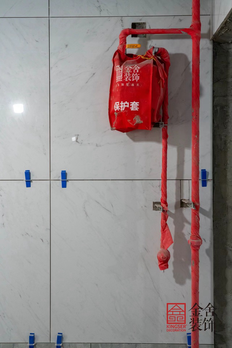 金舍裝飾德賢華府小區裝修工地實景圖