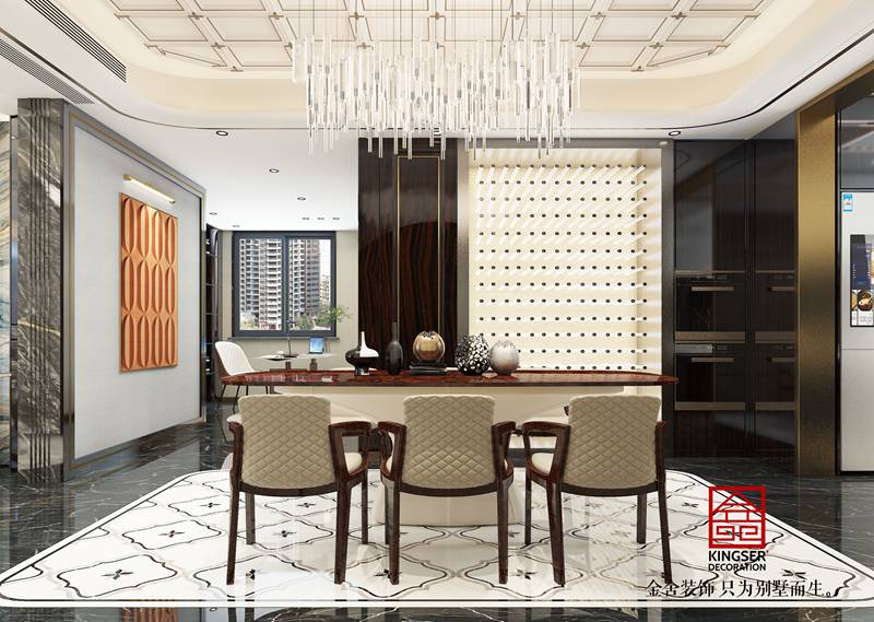 融創(chuàng)臻園壹號港式輕奢風格餐廳裝修設計