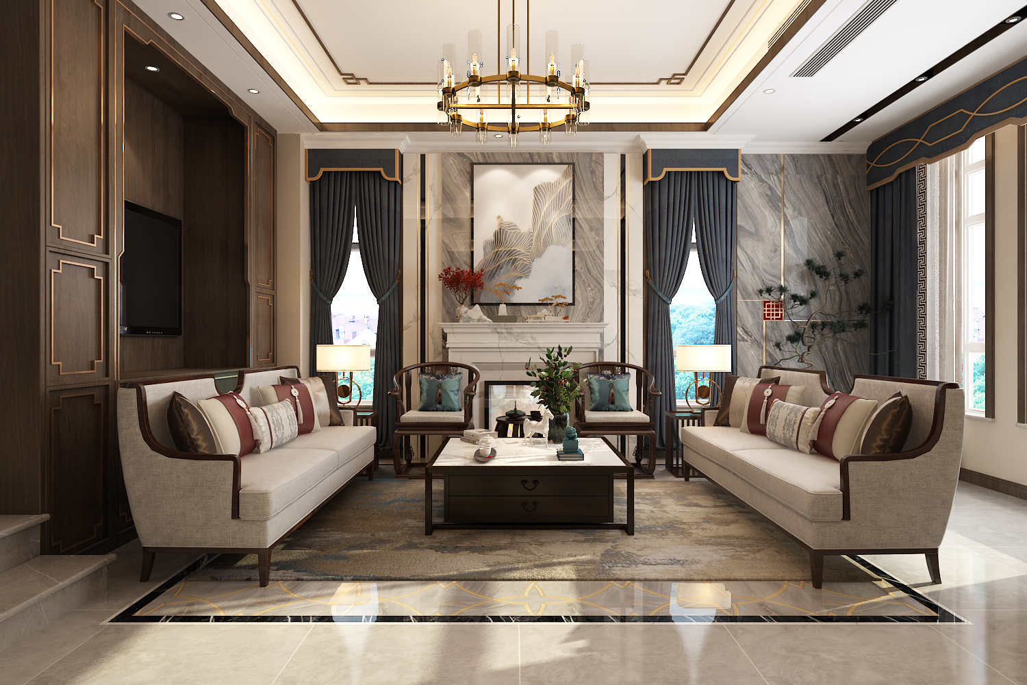 ?別墅中式豪宅裝修優勢有哪些？