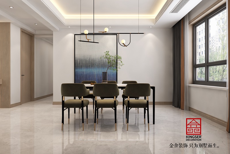 東南智匯城191平輕奢風格裝修效果圖