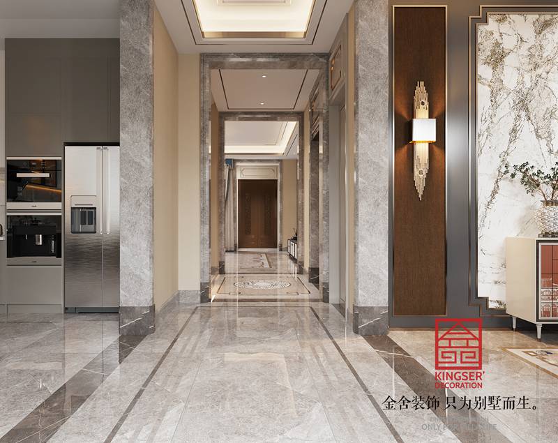 衡水漢王府別墅裝修520平現代法奢風格效果圖