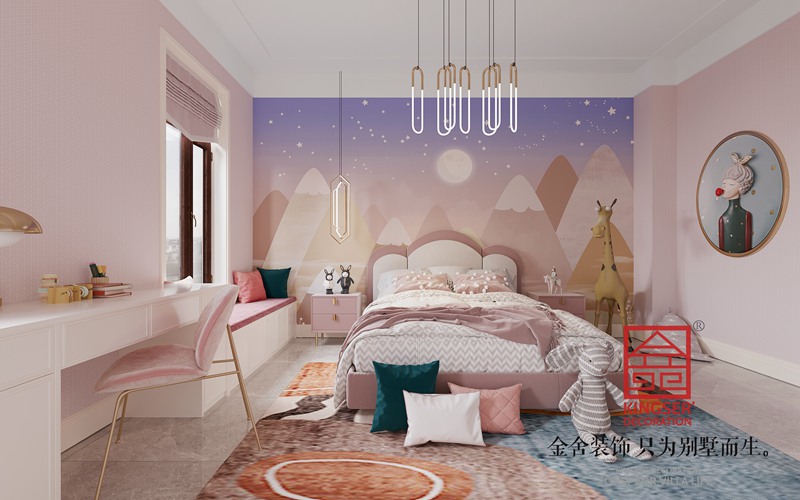 衡水漢王府別墅裝修520平現代法奢風格效果圖