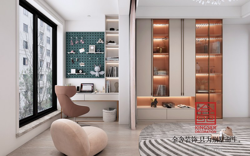 融創中心180平現代輕奢風格裝修設計