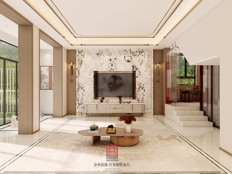 春江花月320㎡新中式風格別墅裝修效果圖