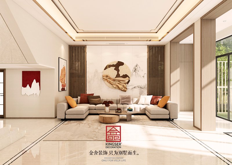 春江花月320㎡新中式風格別墅裝修效果圖