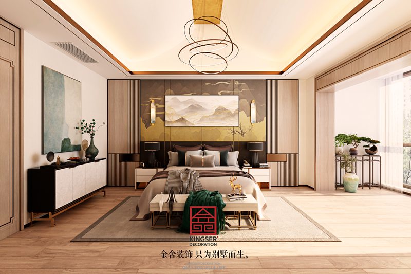 春江花月320㎡新中式風格別墅裝修效果圖